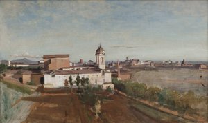 Trinità dei Monti tekijältä Jean Baptiste Camille Corot